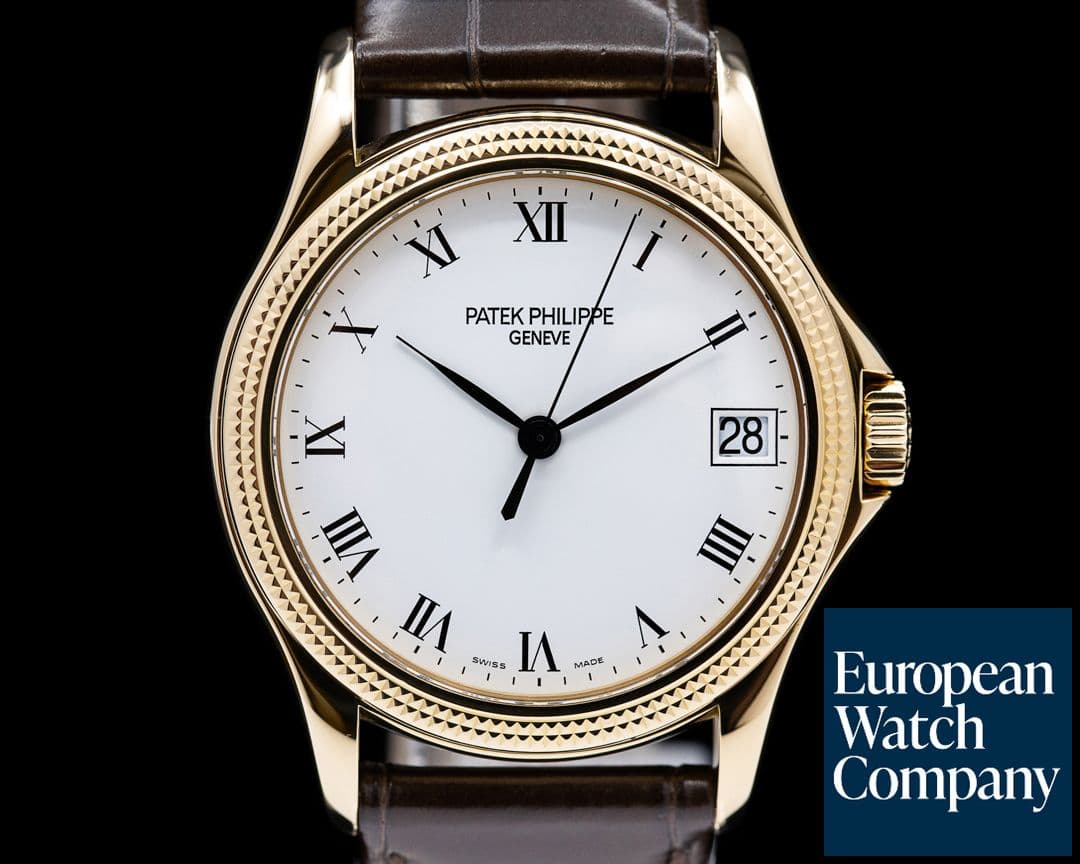 Image of Patek Philippe Calatrava 5117J 18K Yellow Gold Hobnail Bezel 37MM