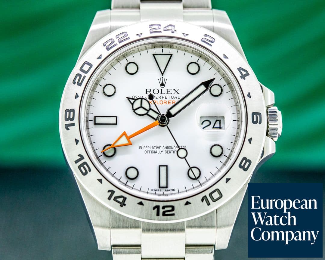 Image of Rolex Explorer II 216570 White Dial SS 