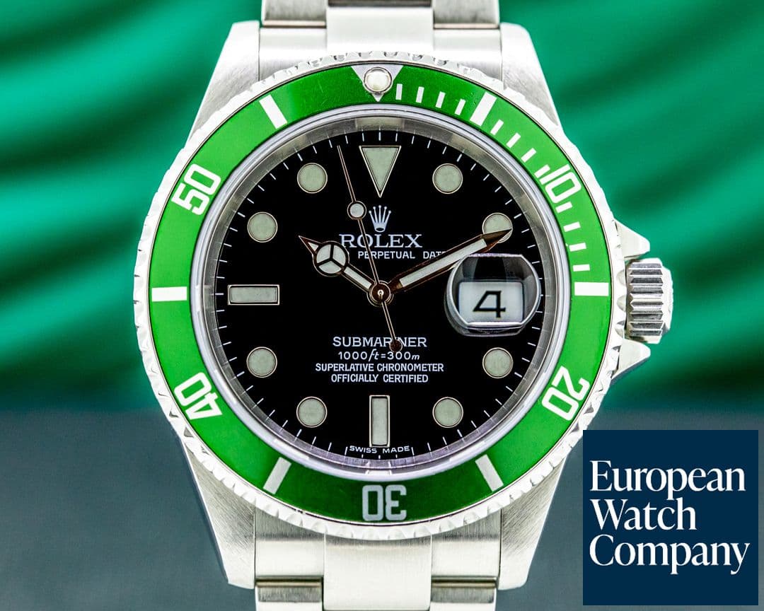 Image of Rolex Submariner 50th Anniversary "Kermit" SS Green Bezel SHARP