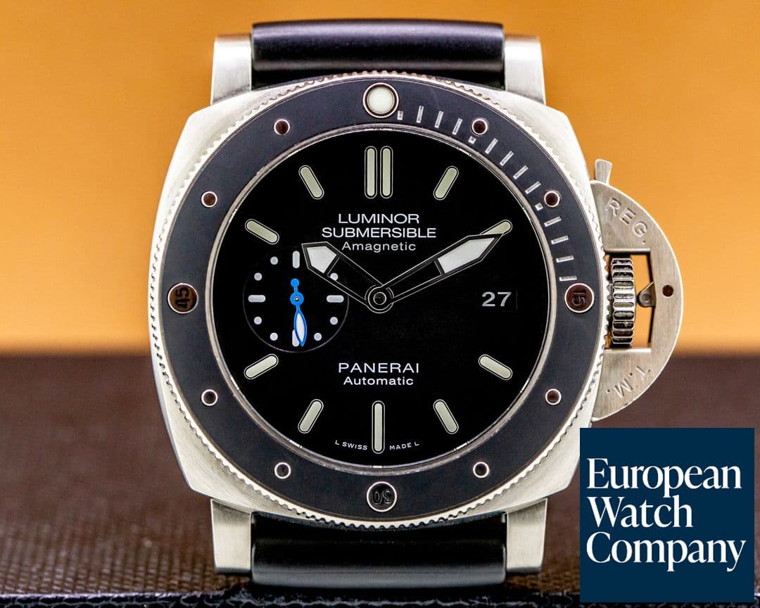Image of Panerai Luminor Submersible 1950 Amagnetic 3 Days Automatic Titanium 