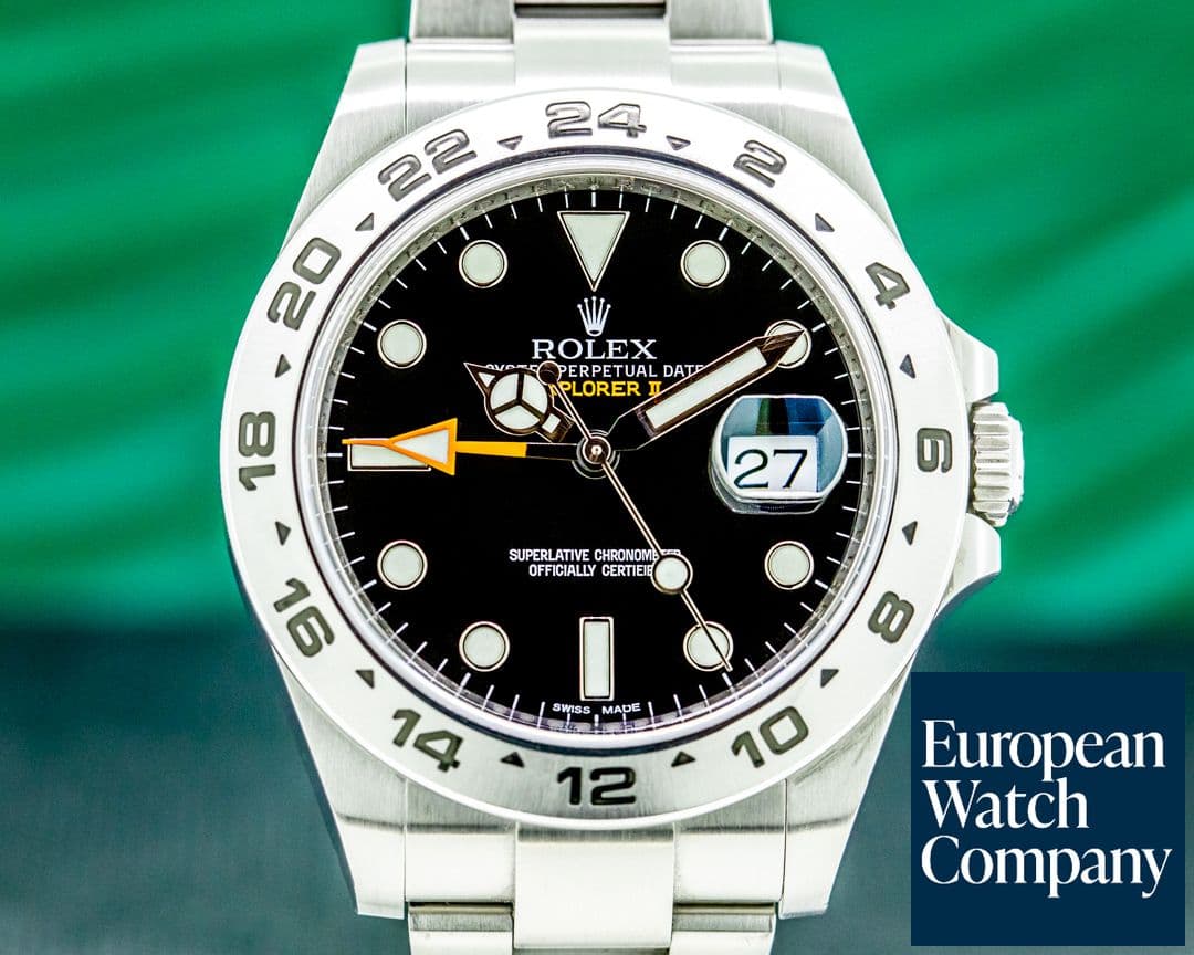 Image of Rolex Explorer II Black Dial SS