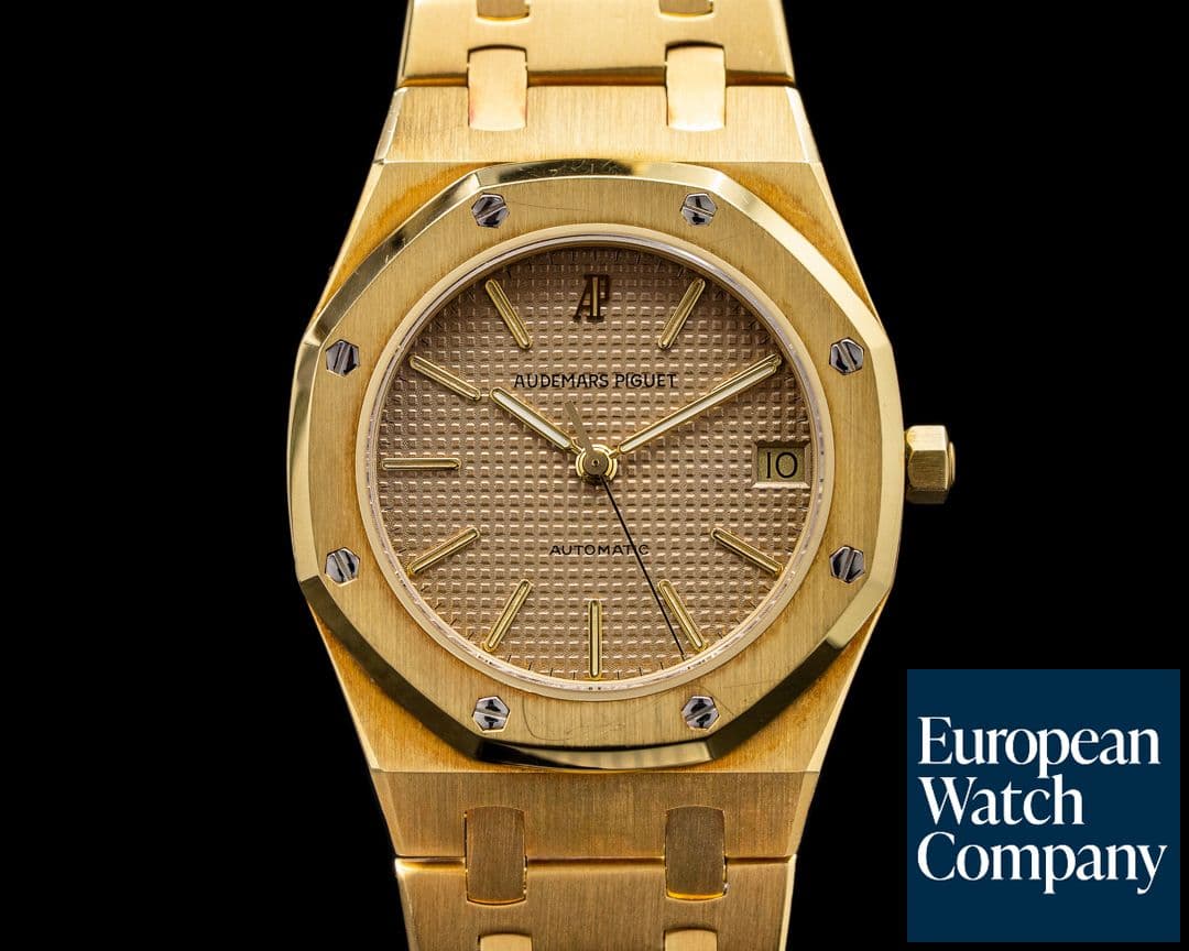 Image of Audemars Piguet Royal Oak 4100BA Automatic Champagne Dial 18k 