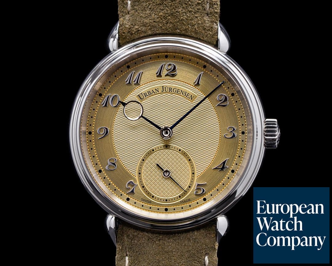 Image of Urban Jurgensen 1140L Stainless Steel Champagne Dial / Breguet Numerals LIMITED
