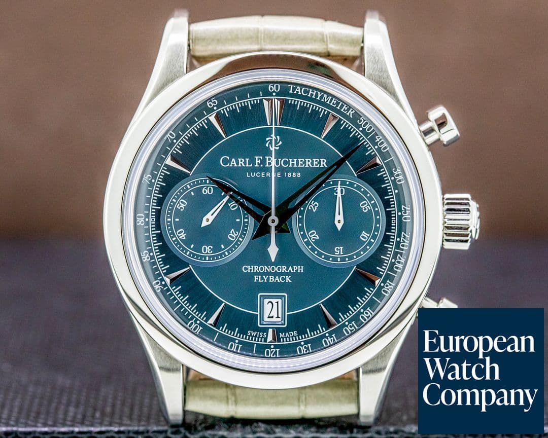Image of Carl. F Bucherer Manero Flyback SS Blue Dial