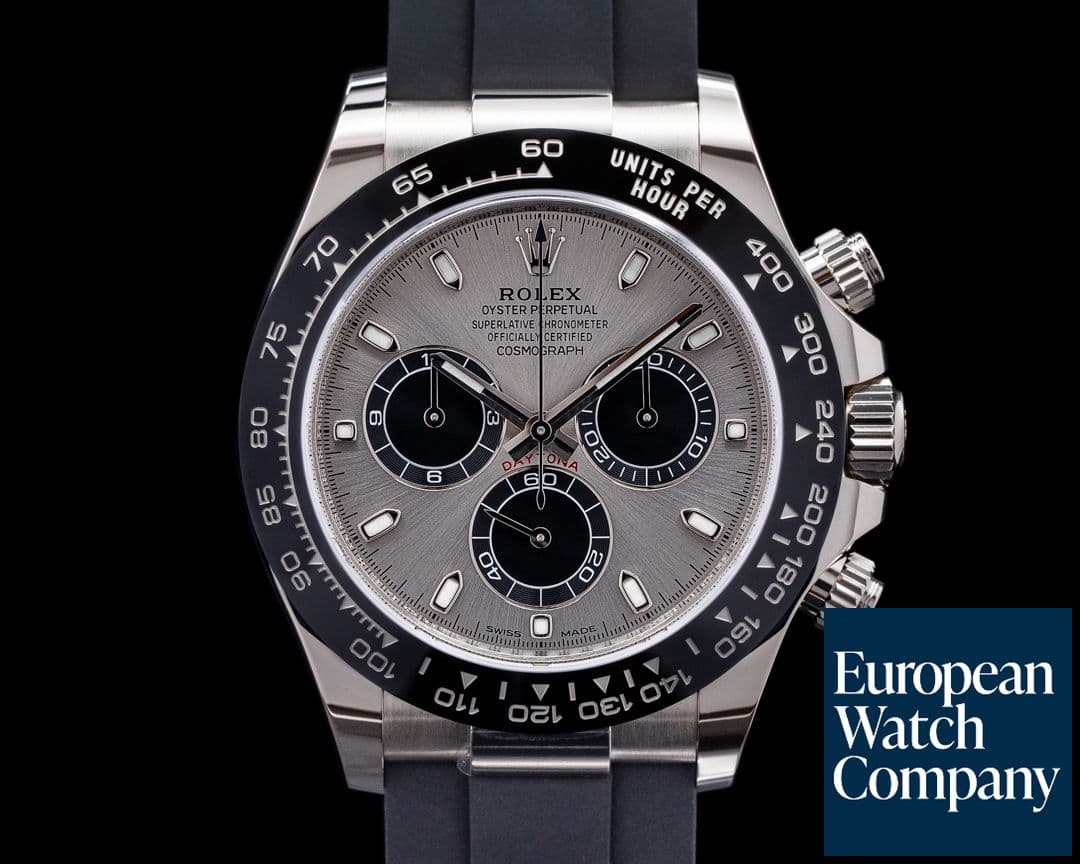 Image of Rolex Daytona 116519 18K White Gold Ceramic Oysterflex Silver Dial 2021