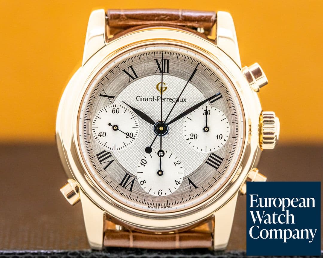 Image of Girard Perregaux Rattrapante Chronograph 90100 18k Rose Gold
