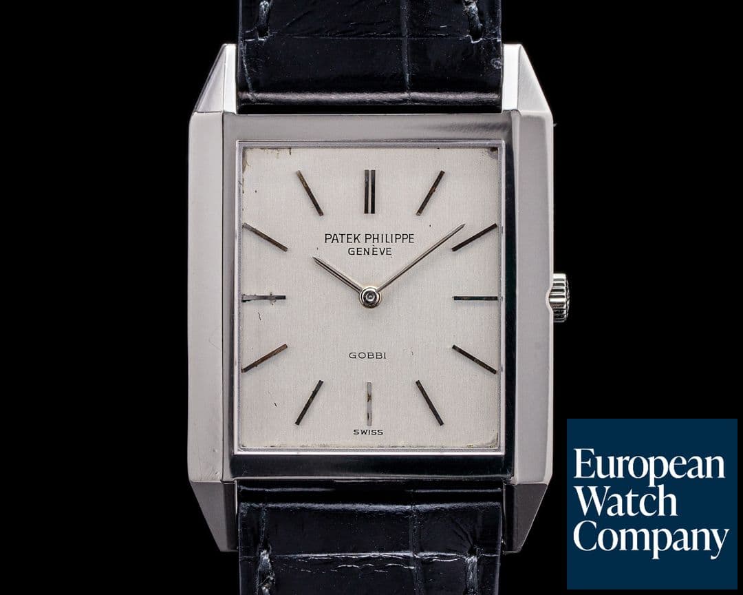 Image of Patek Philippe 3572 18K White Gold Manual Wind GOBBI SIGNED
