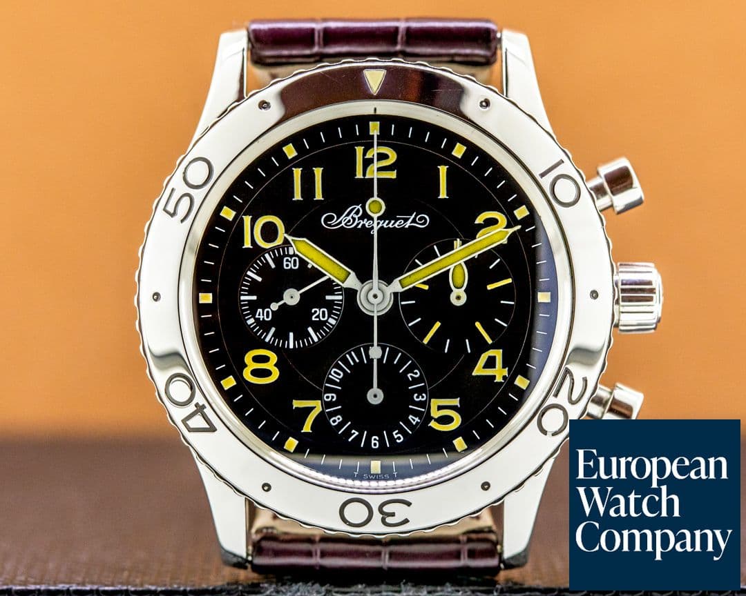 Image of Breguet Type XX Aeronavale Black Dial SS 