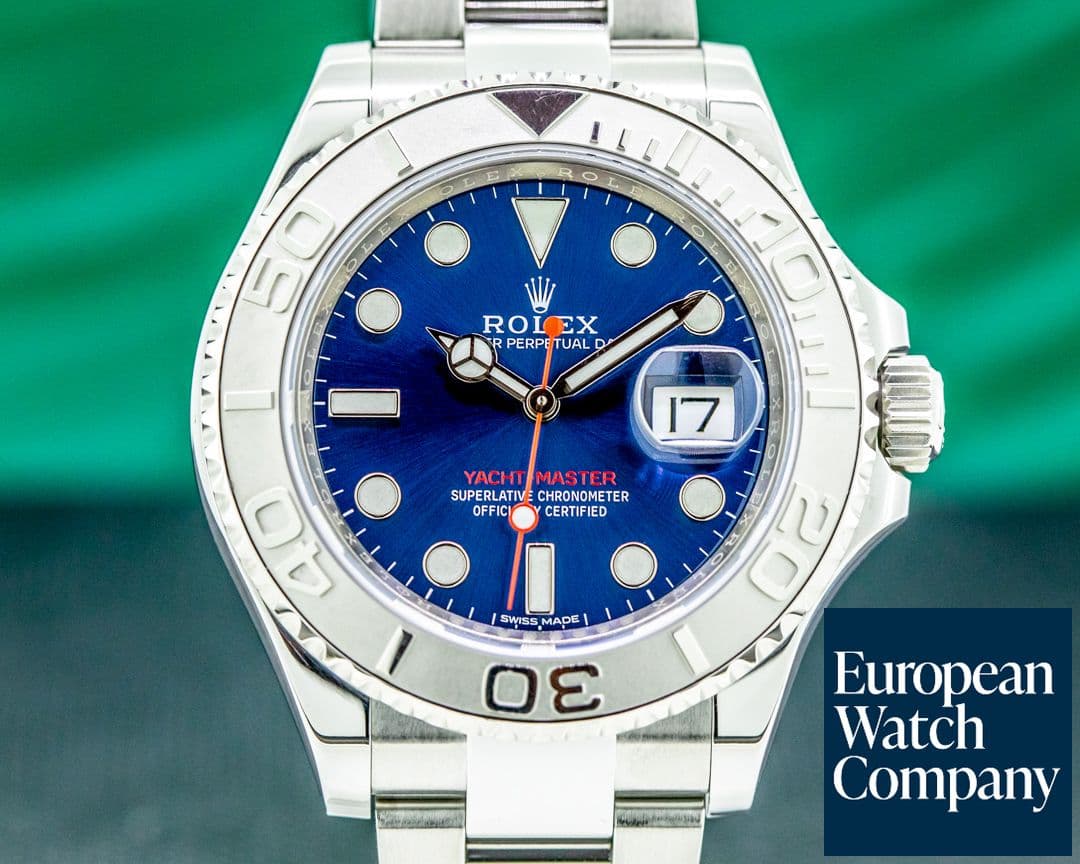 Image of Rolex Yacht Master 116622 SS Blue Dial / Platinum Bezel 2019