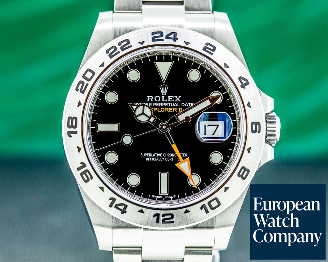 Image of Rolex Explorer II Black Dial SS 