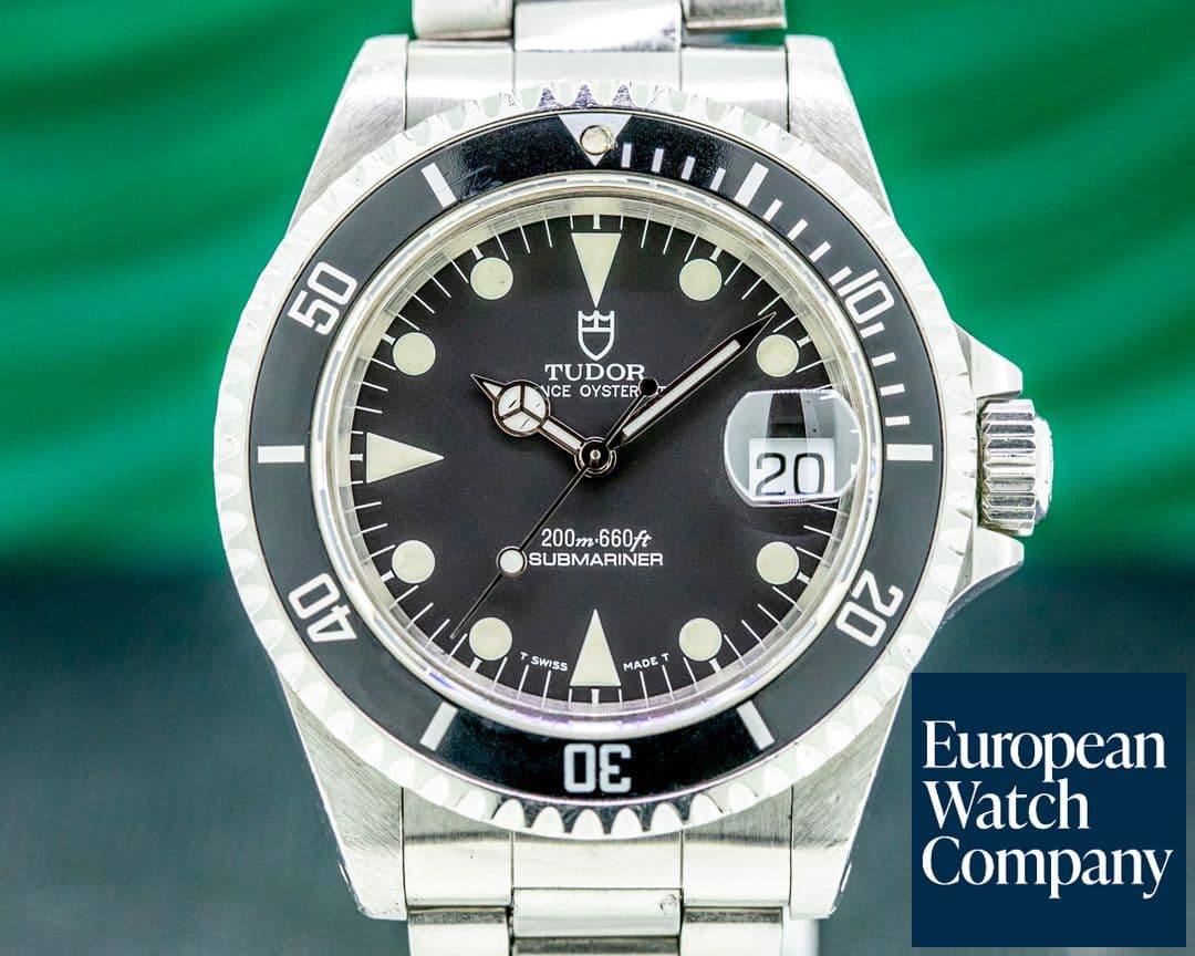 Image of Tudor Submariner Black Dial SS Bracelet 