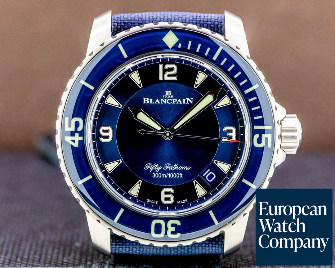 Image of Blancpain  Fifty Fathoms SS / Blue Dial 2021 UNWORN