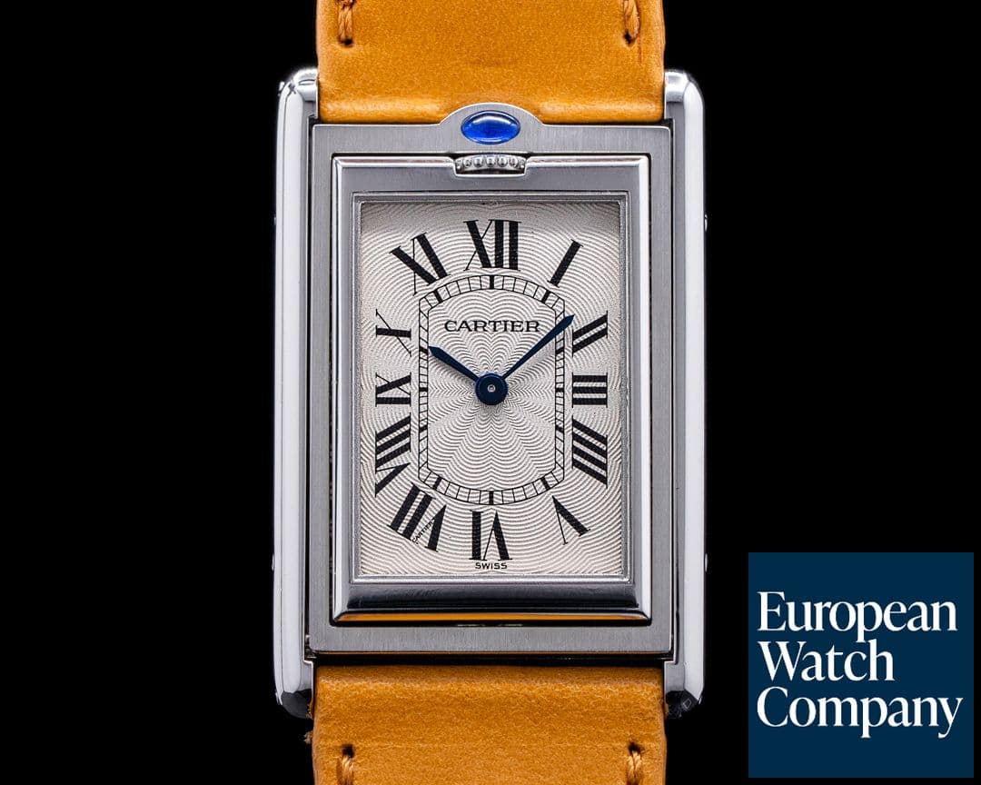 Image of Cartier Tank Basculante Mecanique SS Display Back 