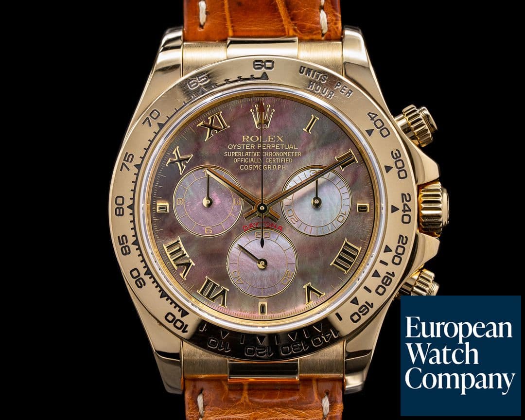 Image of Rolex Daytona 116518 18K Yellow Gold / Tahitian MOP Dial 