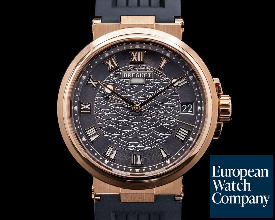Image of Breguet Marine Automatic 5517 Rose Gold / Rubber 40MM