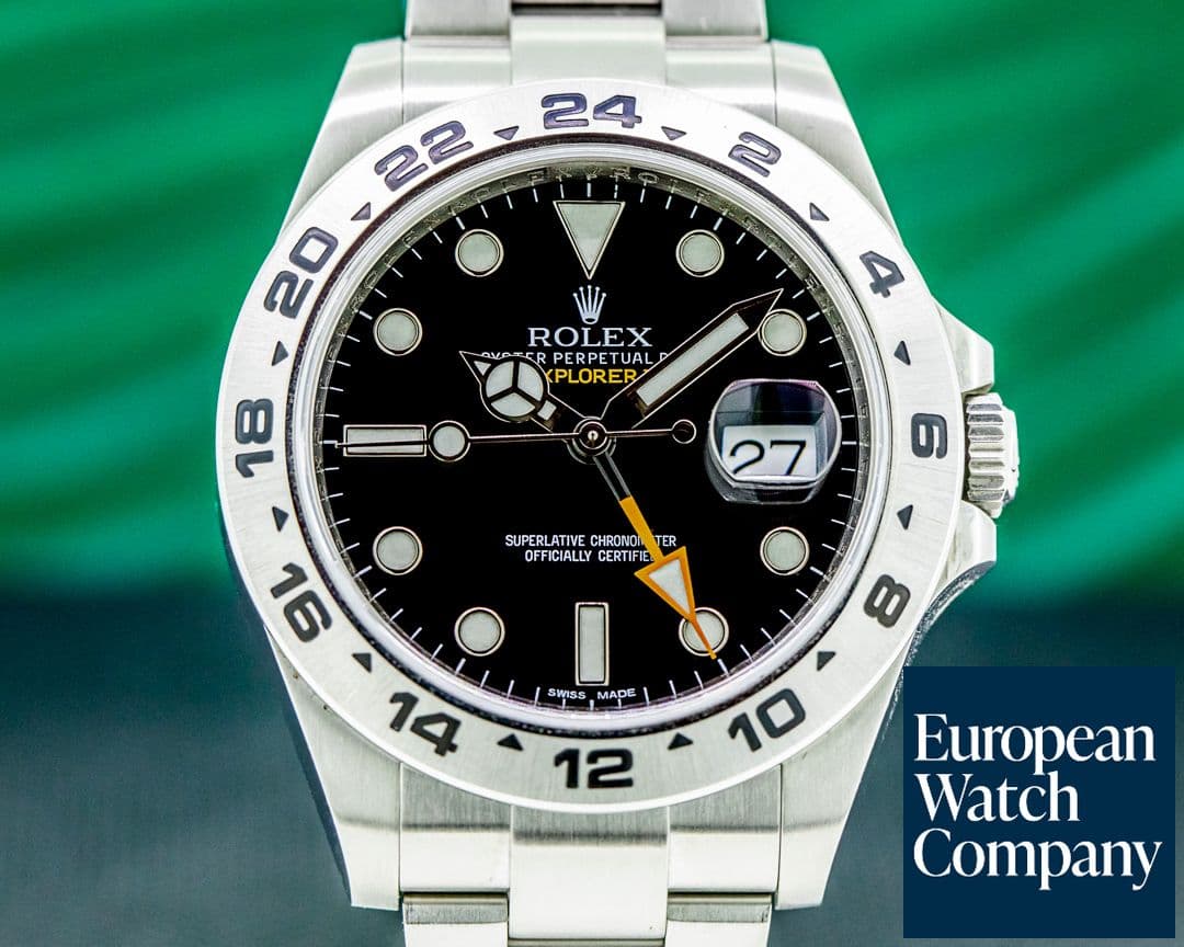 Image of Rolex Explorer II Black Dial SS