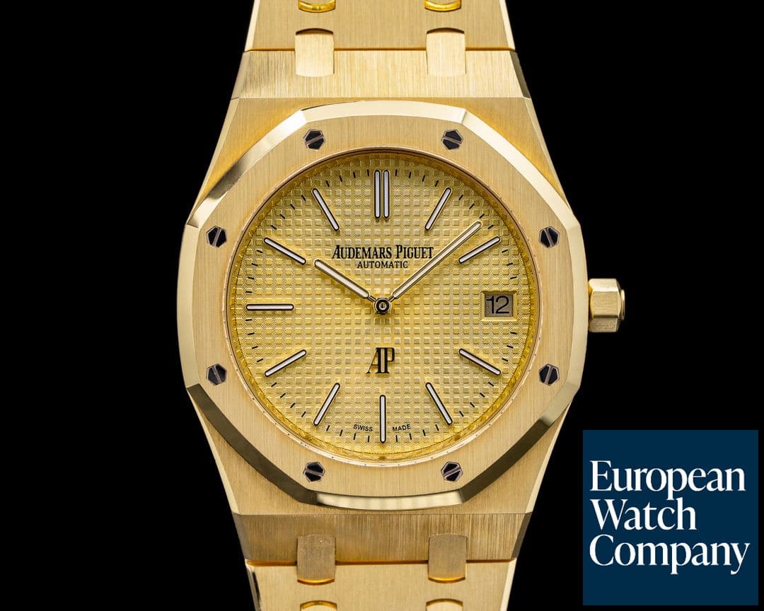 Image of Audemars Piguet Royal Oak Jumbo 15202BA 18K Yellow Gold / Gold Dial 