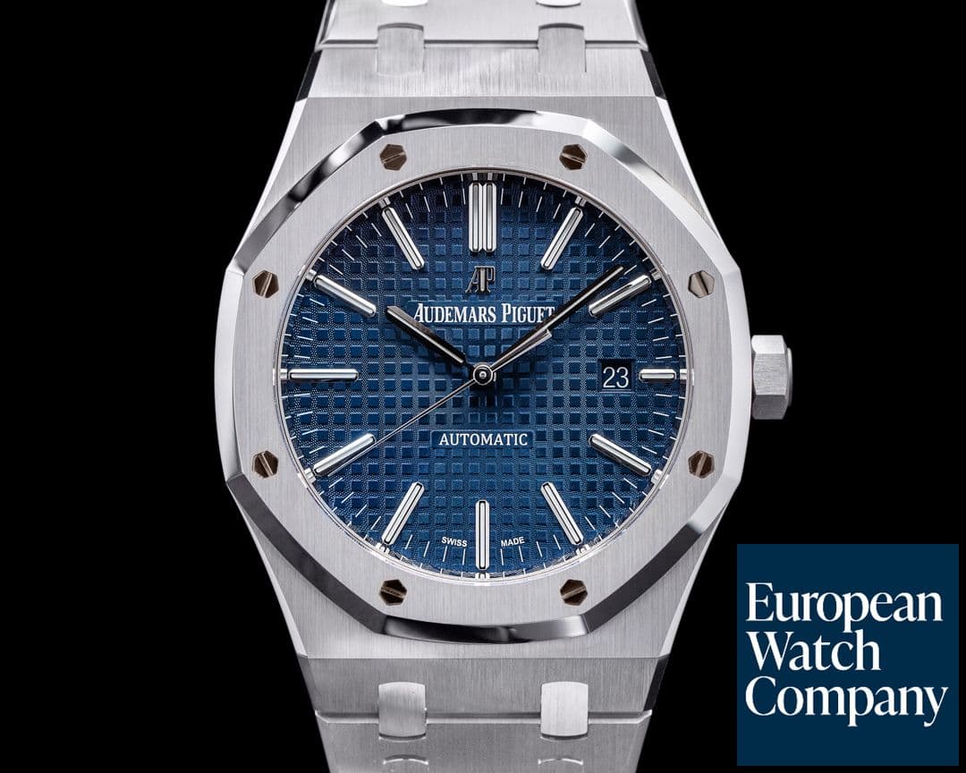 Image of Audemars Piguet Royal Oak "BOUTIQUE ONLY" 15400ST Blue Dial SS 