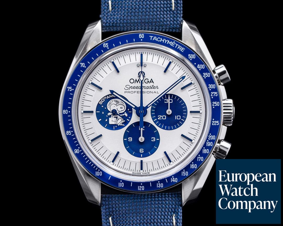 Image of Omega Speedmaster Silver Snoopy Award 50th Anniversary 