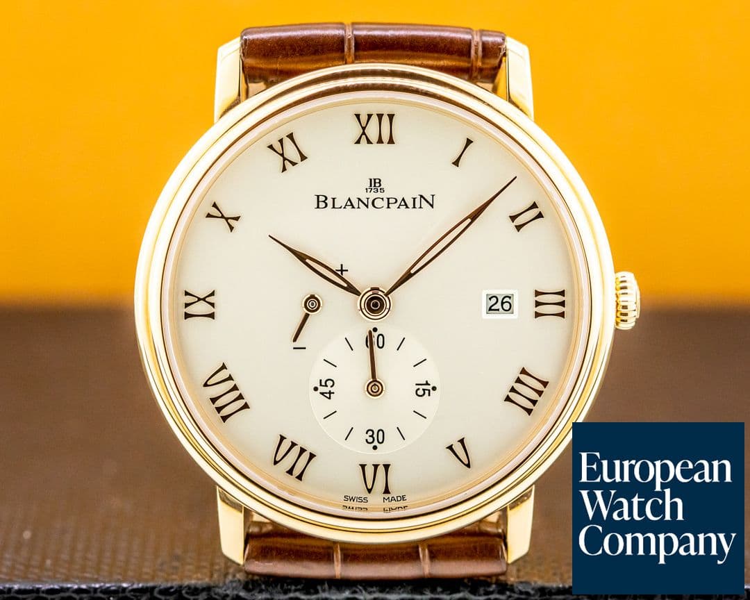 Image of Blancpain Villeret Small Seconds Power Reserve 18k RG Manual Wind 40MM UNWORN 