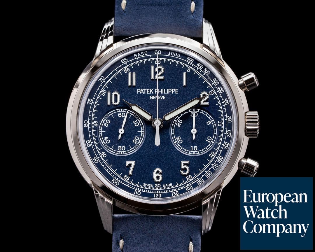 Image of Patek Philippe Chronograph 5172G 18K White Gold Blue Dial UNWORN 2021