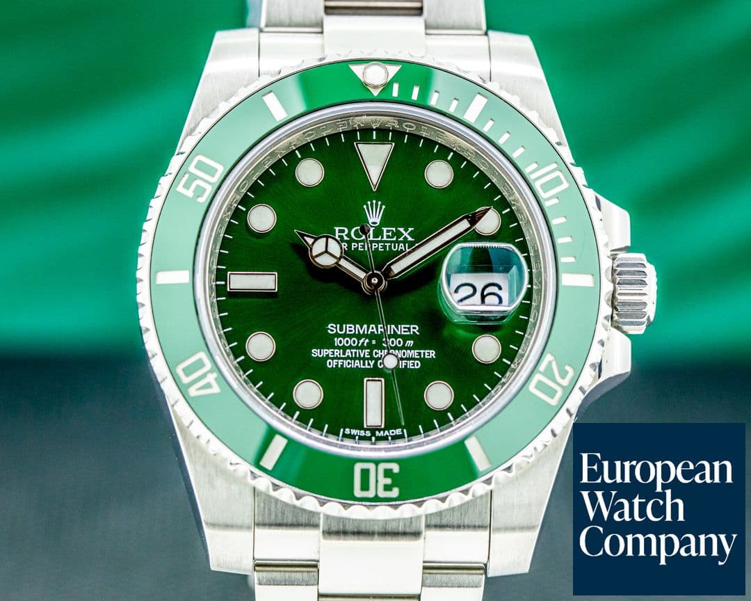 Image of Rolex Submariner "Hulk" Green Ceramic Bezel Green Dial SS