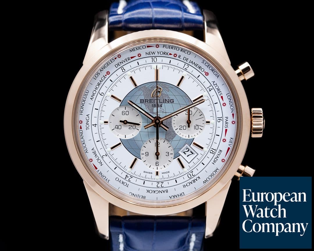 Image of Breitling TransOcean Chronograph Unitime 18K Rose Gold 
