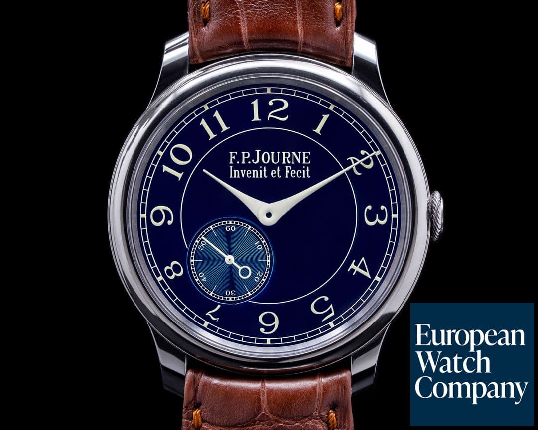 Image of F. P. Journe Chronometre Bleu Tantalum Blue Dial 