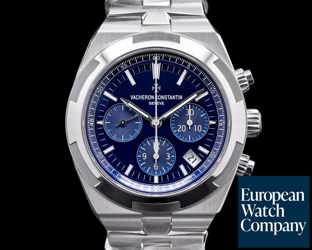 Image of Vacheron Constantin Overseas Chronograph 5500V Blue Dial SS FULL SET UNWORN