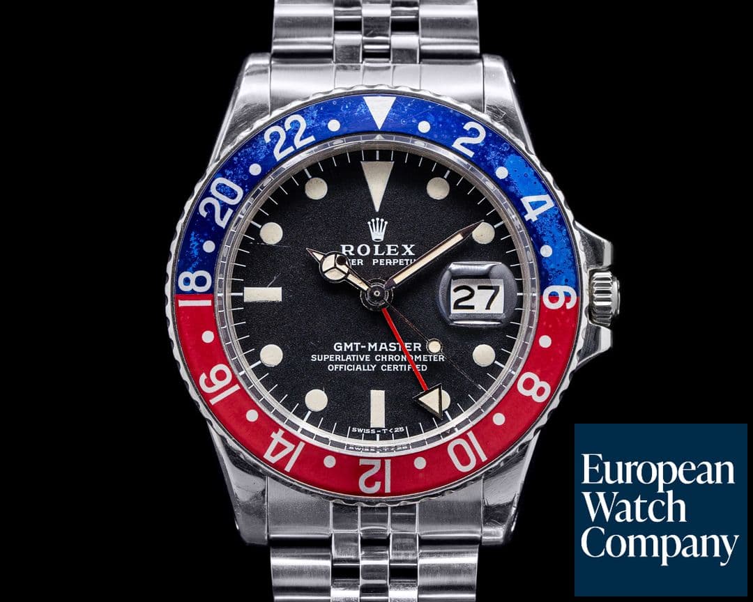 Image of Rolex Vintage GMT Master "Pepsi Bezel" SS Circa 1972