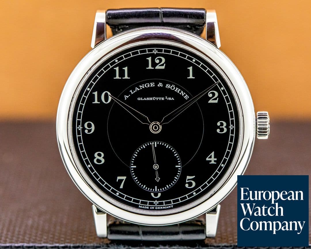 Image of A. Lange and Sohne 200th Anniversary F.A Lange 236.049 1815 Platinum Black Dial NICE