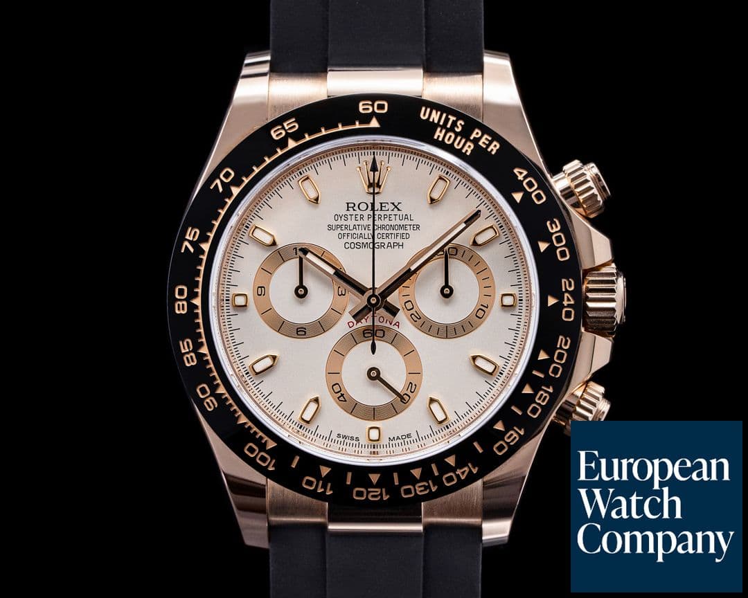 Image of Rolex Cosmograph Daytona 116515LN 18K Rose Gold Ivory Dial / Rubber 2020