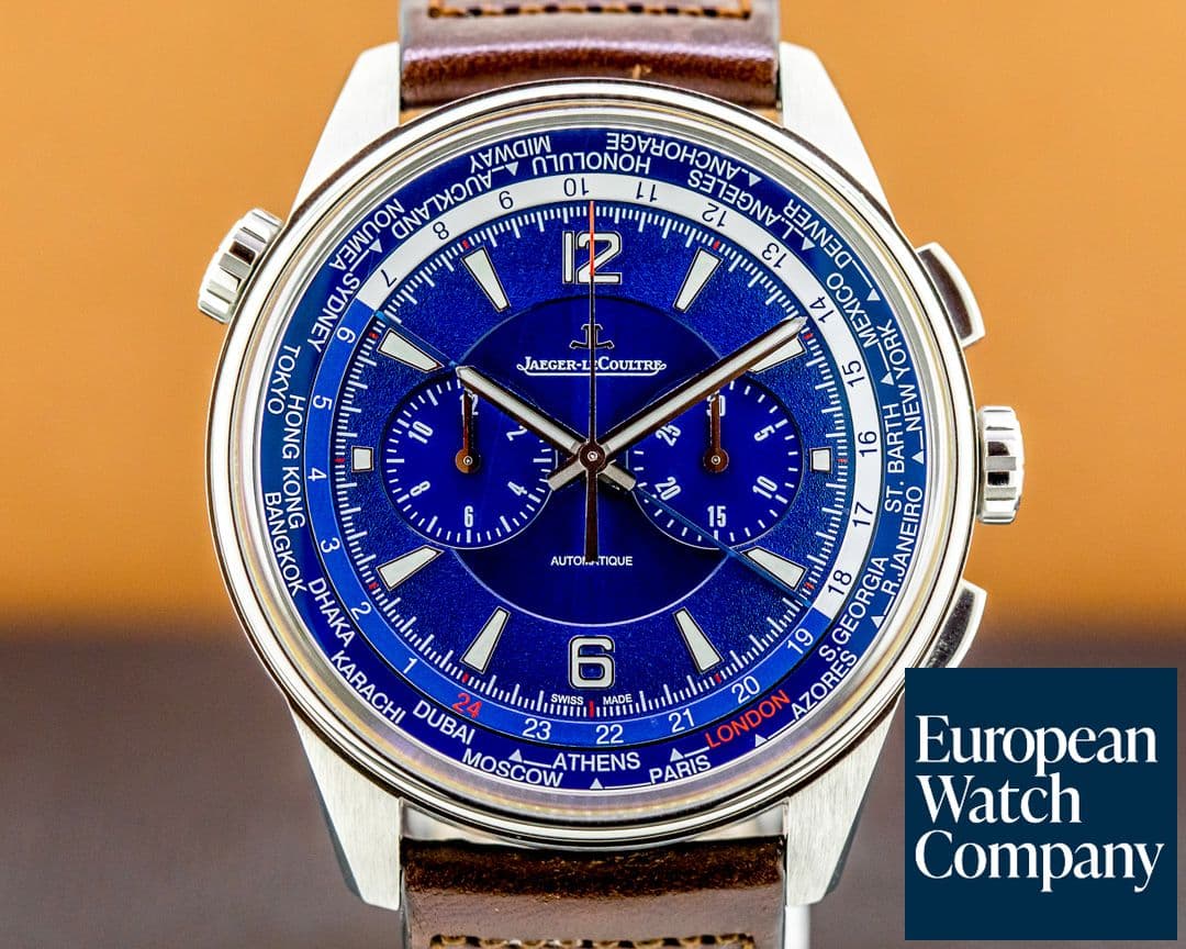 Image of Jaeger LeCoultre Polaris Chronograph WT Titanium Blue Dial