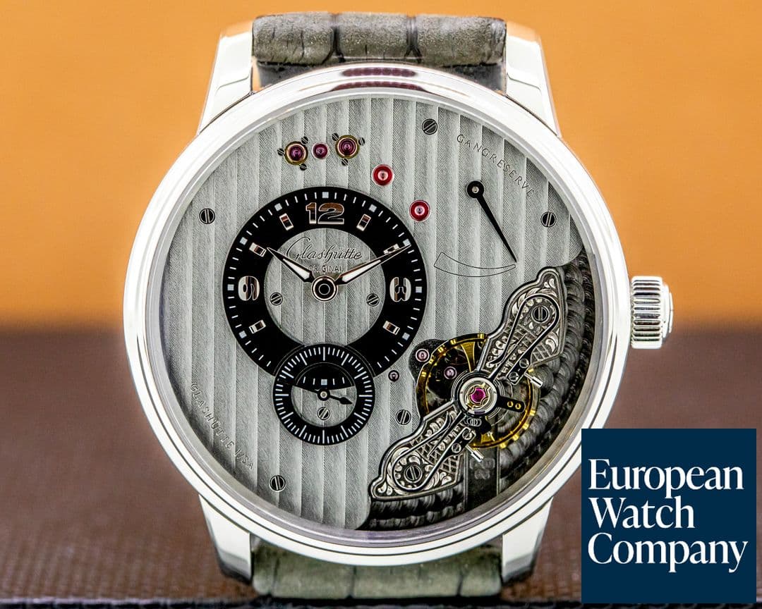 Image of Glashutte Original Panoinverse XL Steel / Grey Dial