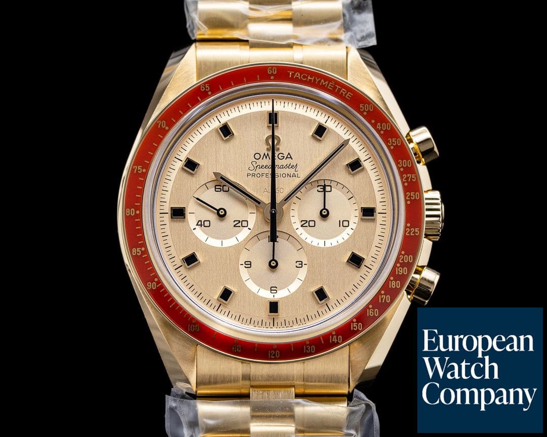 Image of Omega Apollo XI 50th Anniversary Speedmaster 18K Yellow Gold UNWORN