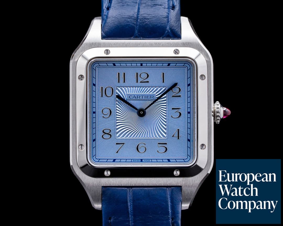 Image of Cartier Santos-Dumont "Precious Set" Limited Platinum / Matching Cuff Links UNWO