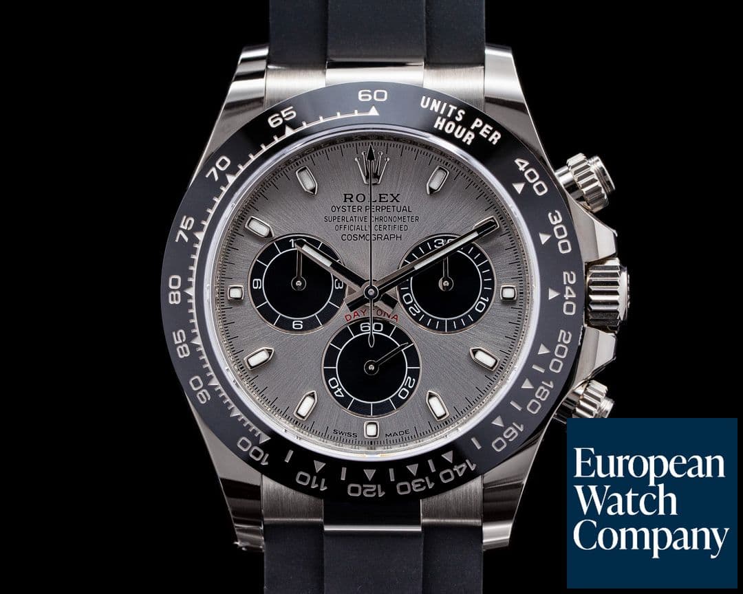 Image of Rolex Daytona 116519 18K White Gold Ceramic Oysterflex Silver Dial 2021 UNWORN