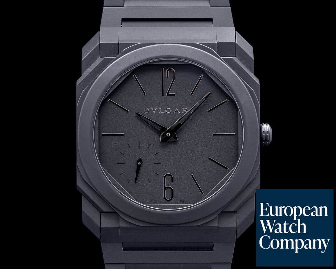 Image of Bulgari Octo Finissimo Extra Thin Ceramic Black 40mm 
