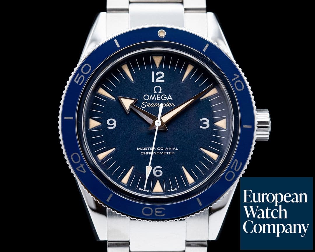 Image of Omega Omega SeaMaster 300M Blue Dial Blue Bezel Co-Axial Titanium 41MM