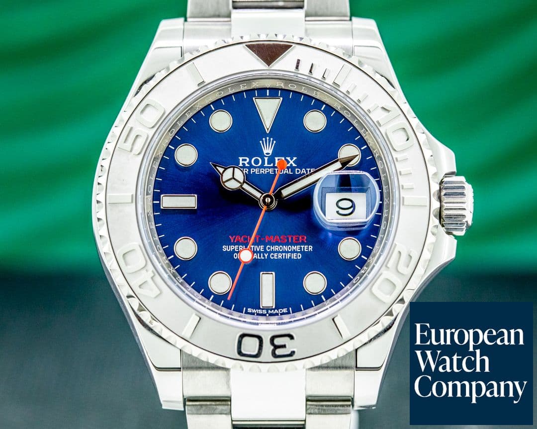 Image of Rolex Yacht Master SS Blue Dial / Platinum Bezel 2019 