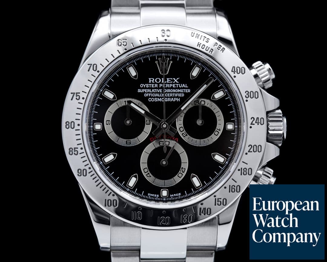 Image of Rolex Daytona 116520 Black Dial SS FULL SET