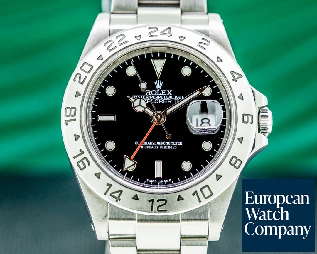 Image of Rolex Explorer II 16570 Black Dial 