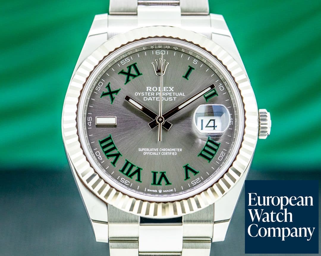 Image of Rolex Datejust 41 126334 Rhodium Dial "Wimbledon" Oyster Bracelet 2021