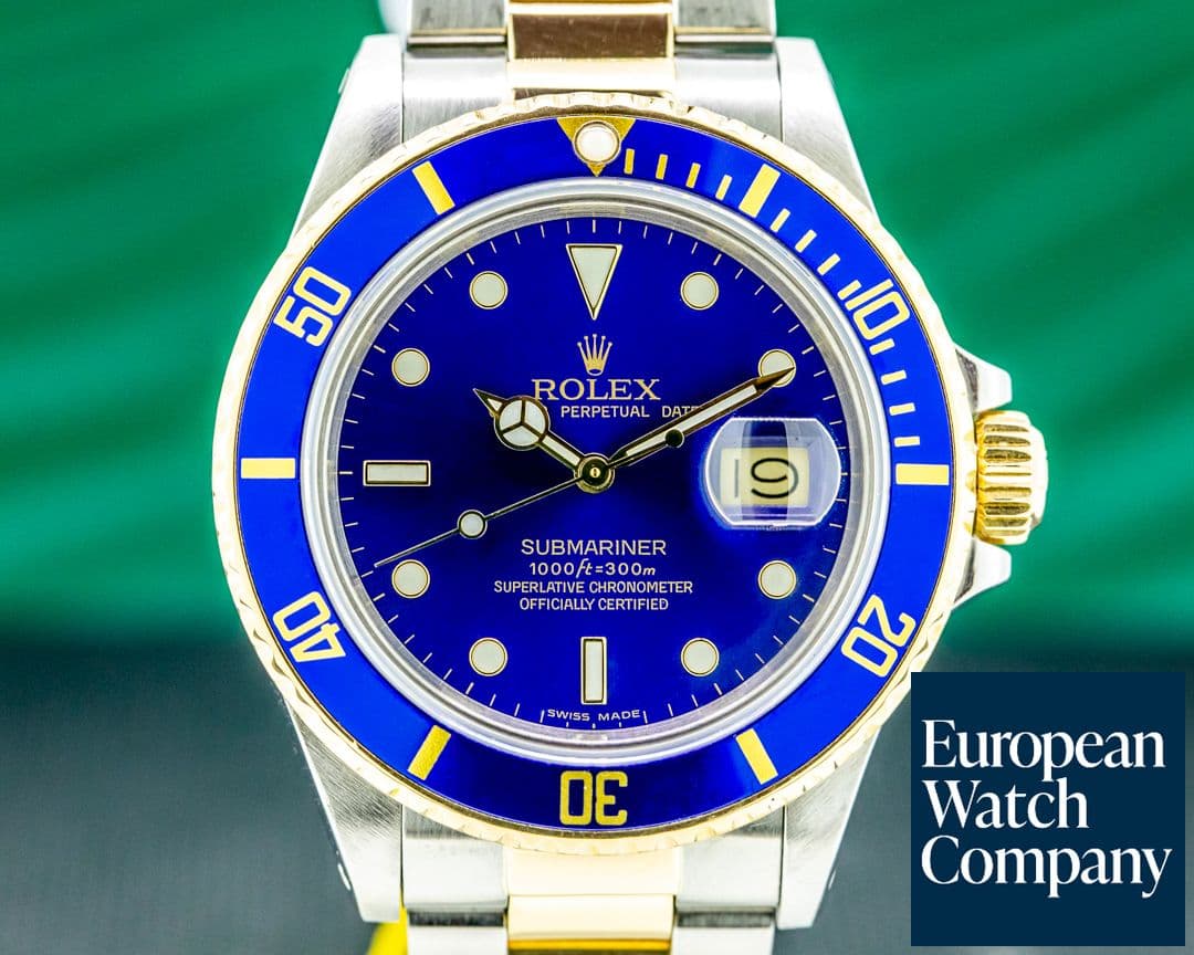 Image of Rolex Submariner Blue Dial 18K Yellow Gold / SS