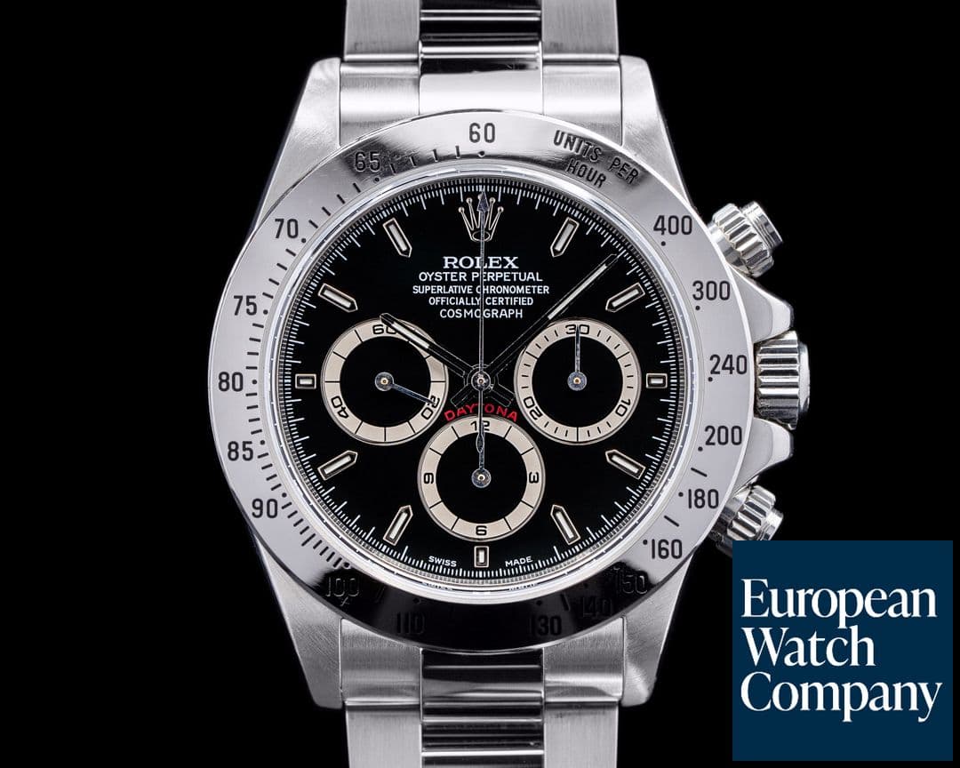 Image of Rolex Daytona 16520 A Series Black Dial Zenith NICE BOX & PAPERS