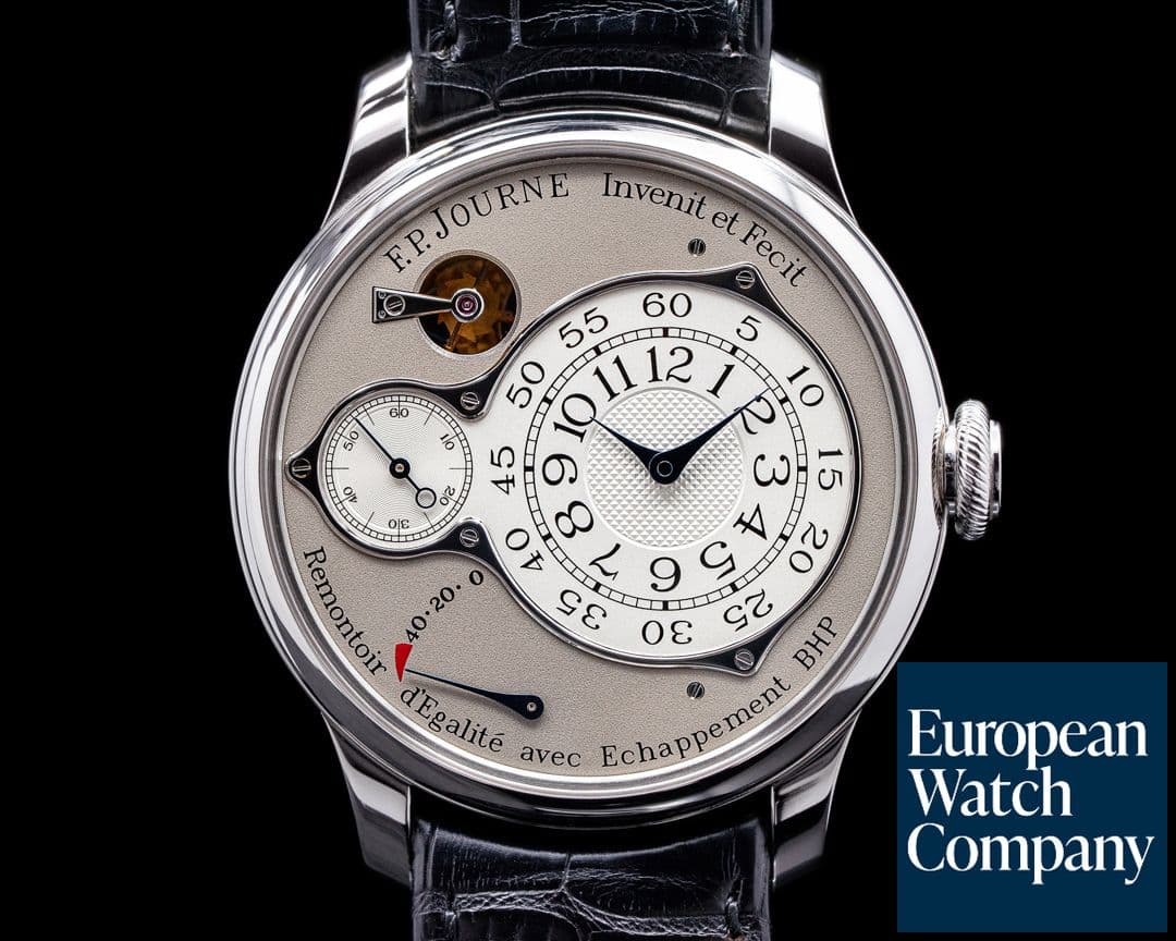 Image of F. P. Journe Chronometre Optimum Platinum Silver Dial  42MM