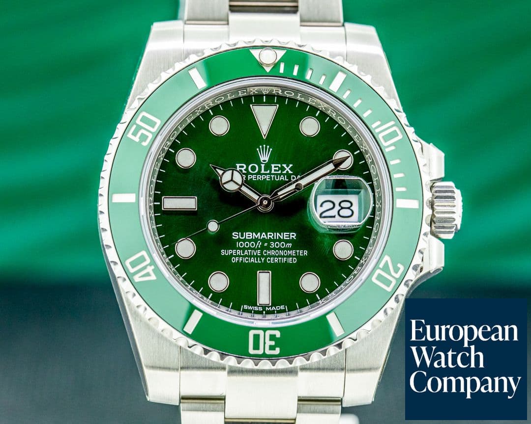 Image of Rolex Submariner "Hulk" Green Ceramic Bezel Green Dial SS NEW OLD STOCK