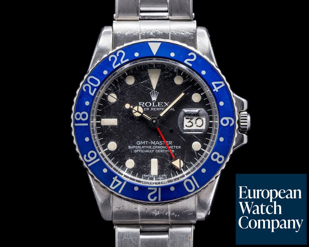 Image of Rolex GMT Master 1675 "Blueberry" MK5B SS Original Crystal 