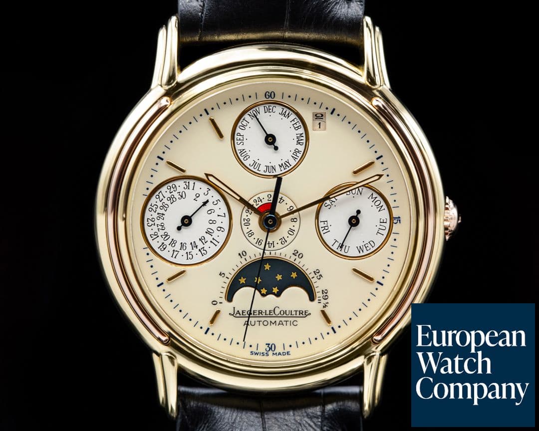 Image of Jaeger LeCoultre Odysseus Perpetual Calendar Enamel Dial 18K Yellow Gold