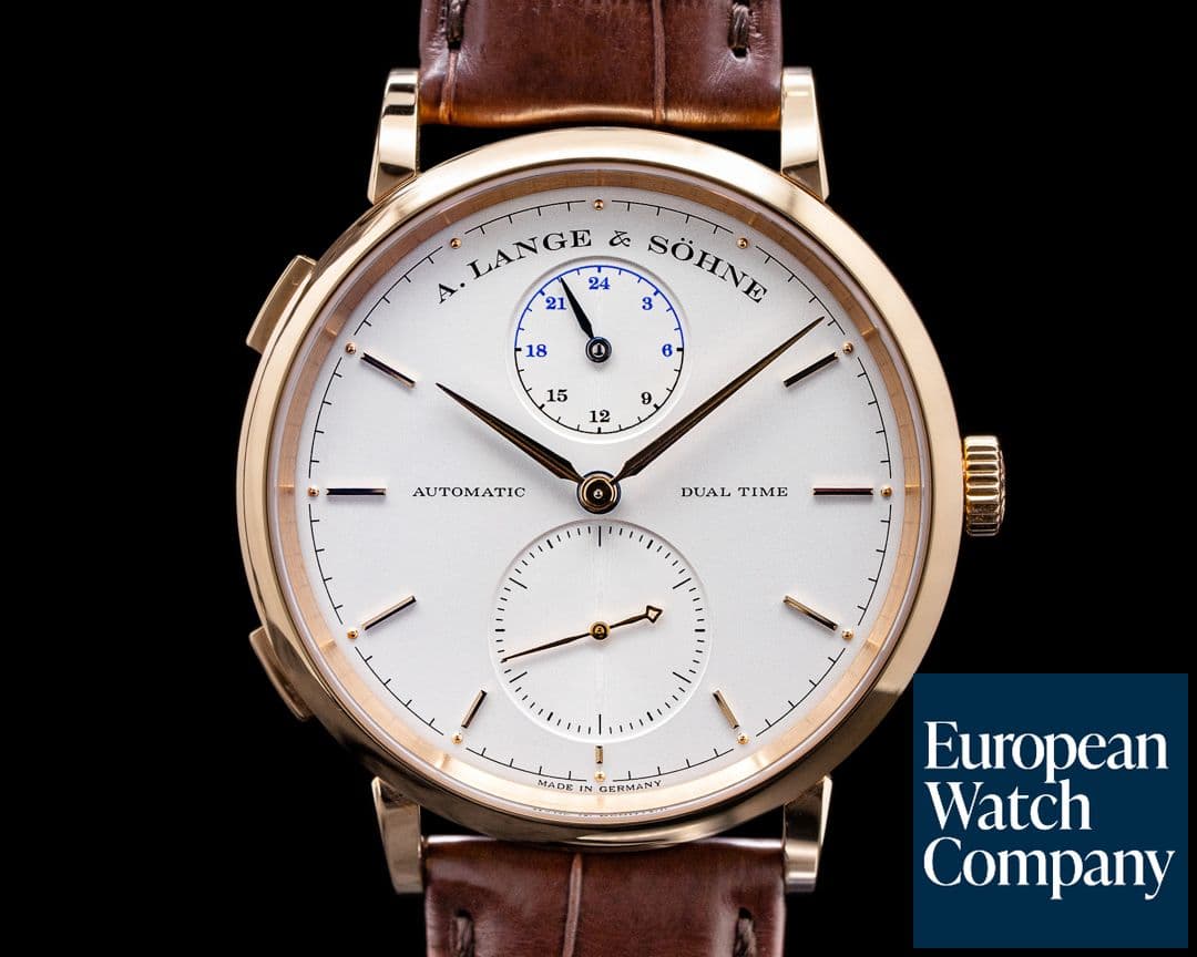 Image of A. Lange and Sohne Saxonia Dual Time 18K Rose Gold UNWORN